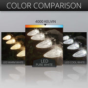 C9 Pure White Kringle Traditions LED Bulbs