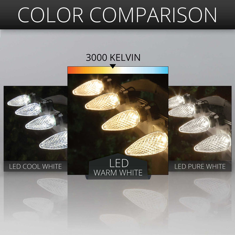 C9 Warm White Kringle Traditions LED Bulbs