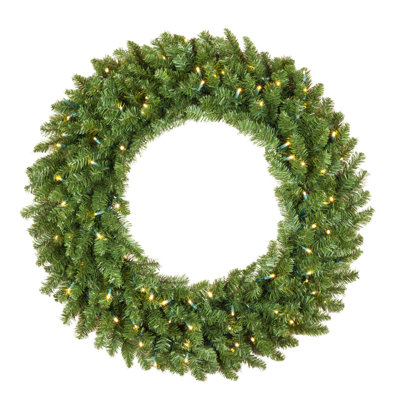 Douglas Fir Prelit LED Wreath, Warm White Lights