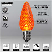 C9 Amber Kringle Traditions LED Bulbs