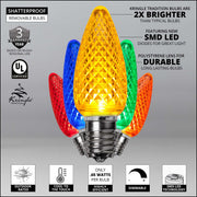 C9 Multicolor Kringle Traditions LED Bulbs