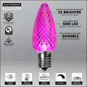 C9 Pink Kringle Traditions LED Bulbs