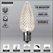 C9 Pure White Kringle Traditions LED Bulbs