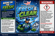 Fresh & Clean Fresh Rain Soft-Wash Surfactant label