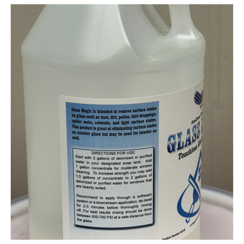 Glass Magic directions label