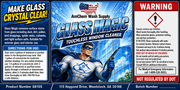 Glass Magic Touchless Window Cleaner label