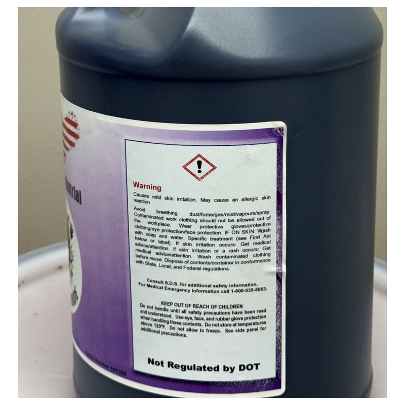 Grape Grenade warning and safety label