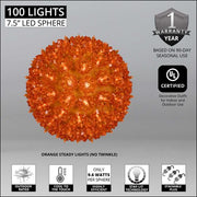 Amber T5 LED Starlight Sphere, Lights