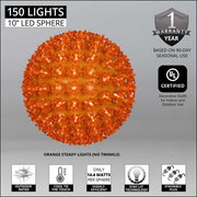 Amber T5 LED Starlight Sphere, Lights