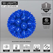Blue T5 LED Starlight Sphere, Lights