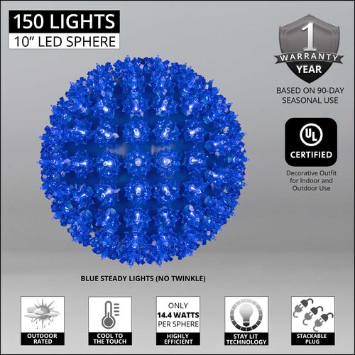 Blue T5 LED Starlight Sphere, Lights