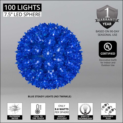 Blue T5 LED Starlight Sphere, Lights