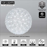 Cool White 5mm LED Starlight Sphere, Lights