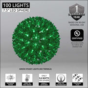 Green T5 LED Starlight Sphere, Lights