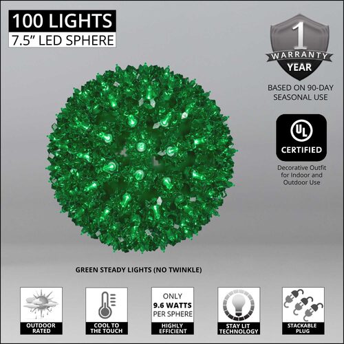 Green T5 LED Starlight Sphere, Lights