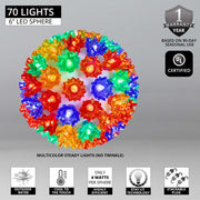 Multicolor 5mm LED Starlight Sphere, Lights