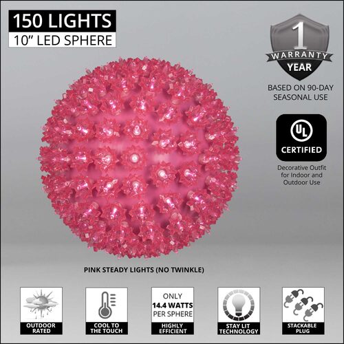 Pink T5 LED Starlight Sphere, Lights