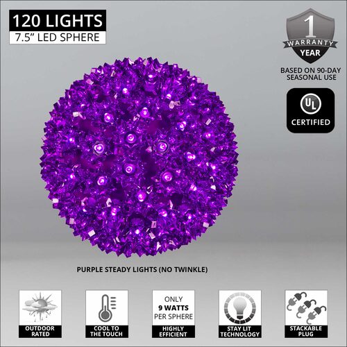 Purple 5mm LED Starlight Sphere, Lights