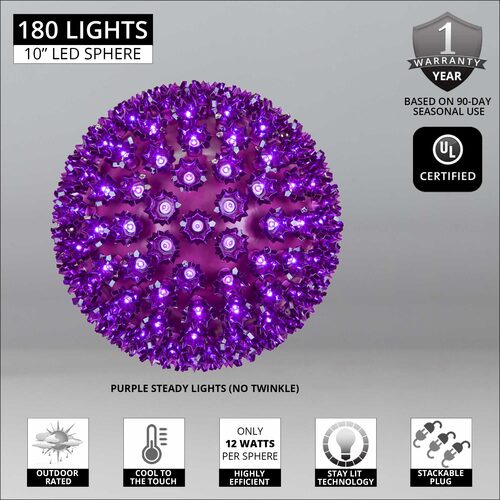 Purple 5mm LED Starlight Sphere, Lights