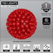Red T5 LED Starlight Sphere, Lights