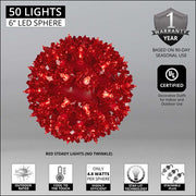 Red T5 LED Starlight Sphere, Lights