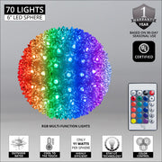 RGB 5mm LED Multi-Function Starlight Sphere, Lights
