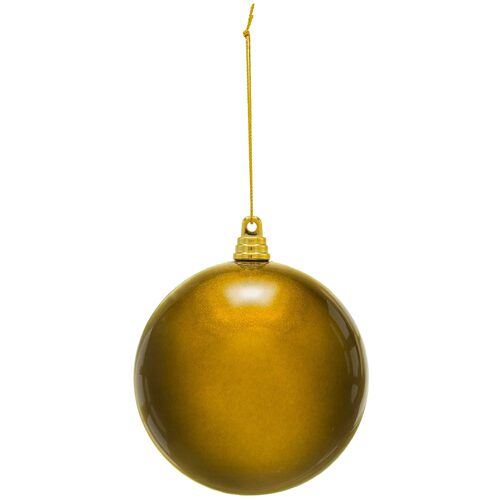 Shatterproof Gold Commercial Ornament, Candy Finish