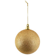 Shatterproof Gold Commercial Ornament, Glitter Finish
