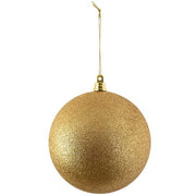 Shatterproof Gold Commercial Ornament, Glitter Finish