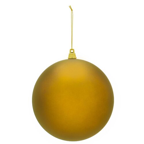 Shatterproof Gold Commercial Ornament, Matte Finish