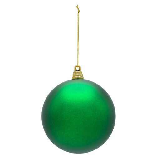 Shatterproof Green Commercial Ornament, Matte Finish