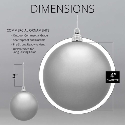 Shatterproof Green Commercial Ornament, Matte Finish