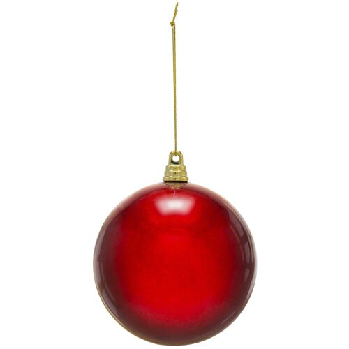 Shatterproof Red Commercial Ornament, Candy Finish