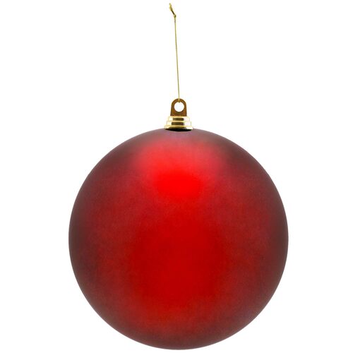 Shatterproof Red Commercial Ornament, Matte Finish