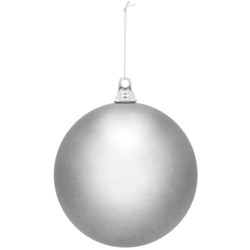 Shatterproof Silver Commercial Ornament, Matte Finish