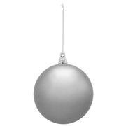 Shatterproof Silver Commercial Ornament, Matte Finish