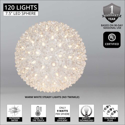 Warm White 5mm LED Starlight Sphere, Lights