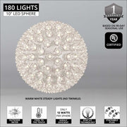 Warm White 5mm LED Starlight Sphere, Lights