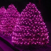 100 Purple Mini Lights, Green Wire, 6" Spacing