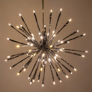 Silver Starburst Lighted Branches, Warm White LED Twinkle