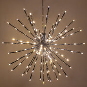 Silver Starburst Lighted Branches, Warm White LED Twinkle