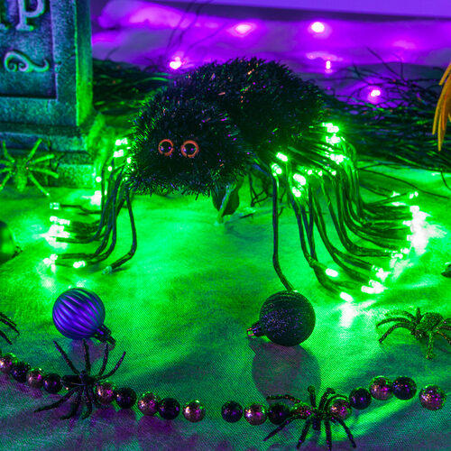 15" Green Starburst Lighted Branches, Green LED Twinkle, Set of 3