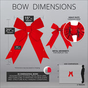 Red Imperial 3D Velvet Bow