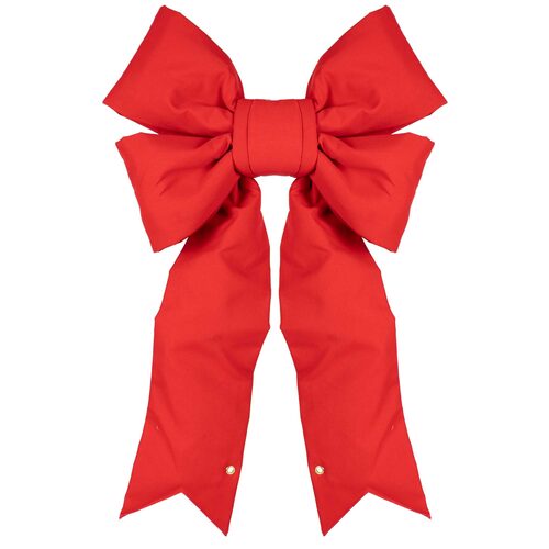 Red Structural 3D Canvas Bow