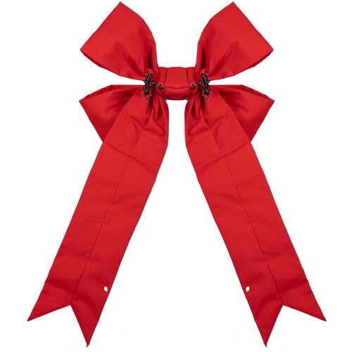 Red Structural 3D Canvas Bow