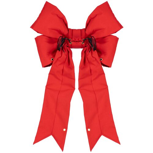 Red Structural 3D Canvas Bow