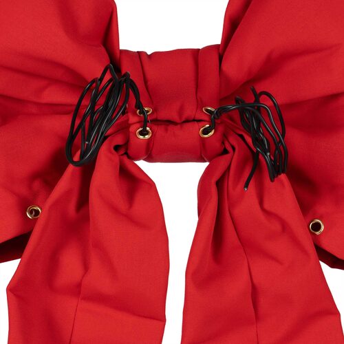 Red Structural 3D Canvas Bow