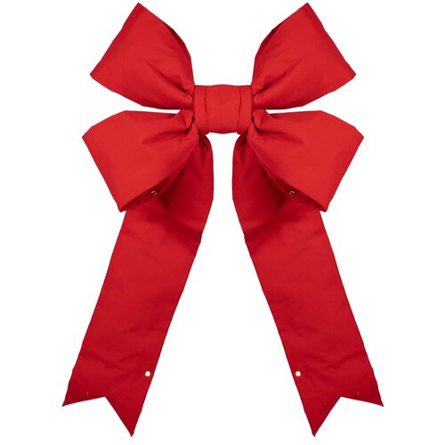 Red Structural 3D Canvas Bow