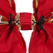 Red with Gold Trim Structural 3D Canvas Bow