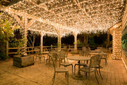 150 Clear Mini Icicle Lights on White Wire